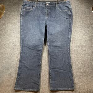 Tommy Hilfiger Hope Classic Rise Bootcut Jeans Women's Plus 24 (42X29) Blue